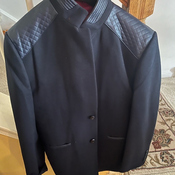 Italian made fall coat blue size XL, but fits like an Italian large. So stylish! - Picture 6 of 11